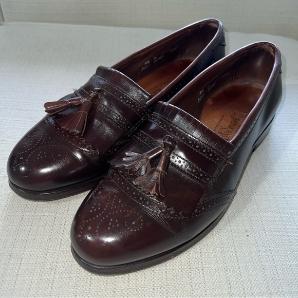 Allen Edmonds Brown “Bridgeton” Slip On Kiltie Tassel Loafer Size 9.5D - Picture 2 of 12